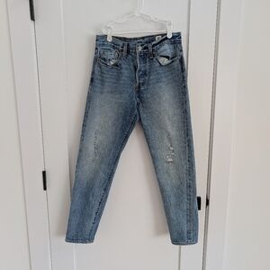 Levi’s Wedgie Fit Jeans White Cone Denim Size 27 Vintage Fade